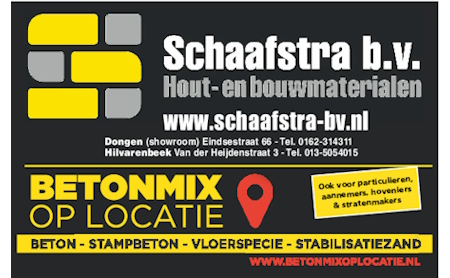 Sponsor DongenIce Schaafstra Hout- en Bouwmaterialenhandel